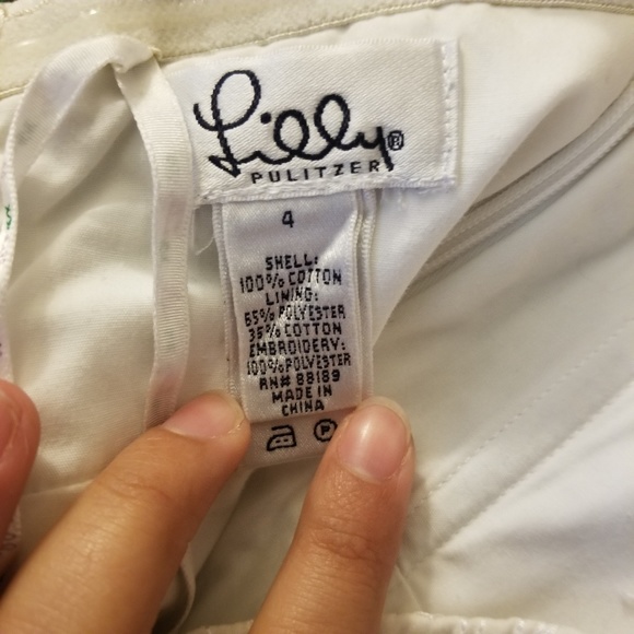 Lilly Pulitzer White Strapless Dress - Picture 4 of 4